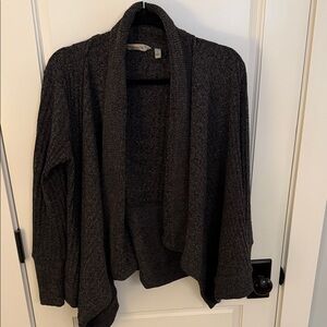 Athleta Charcoal Open Front Cardigan